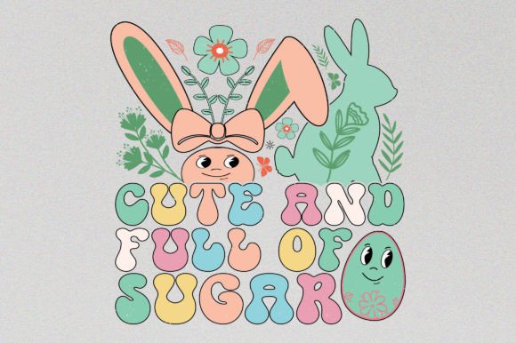 Cute Full Retro Easter T-Shirt & Graphics Asset Review