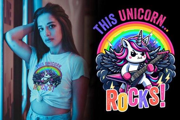 Funny Unicorn Lover T-Shirt Graphics for Brand Design