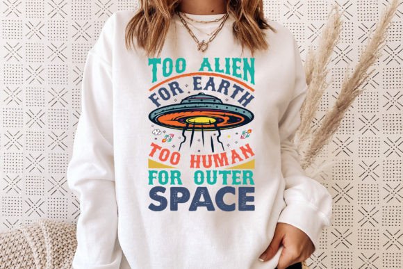 Human for Outer Space: Modern Graphics for T-Shirt Designs