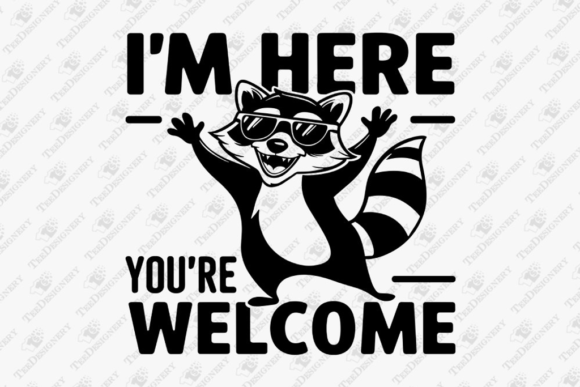 I’m Here You’re Welcome Rude Cute T-Shirt Graphics
