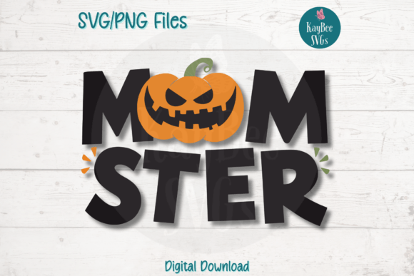 Momster Pumpkin Jack-O-Lantern Graphics & T-Shirt Designs
