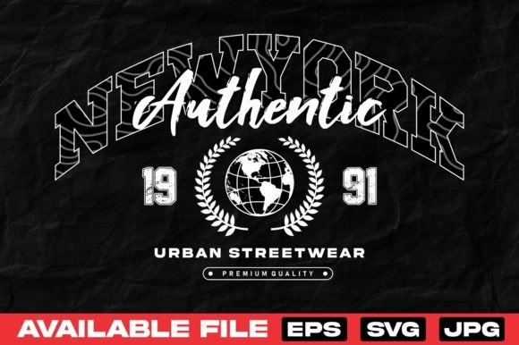 New York Varsity Urban Graphics for T-Shirt Designs